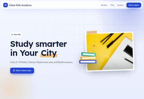 Scholar Rise design, Coaching, tuition & institute example