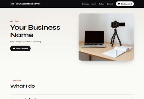 Studio Portfolio design, Agency, studio, creator & freelancer example