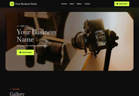 Photo Frame design, Photographer & videographer example