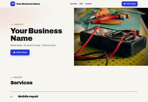 Repair services (mobile, AC, electrician)