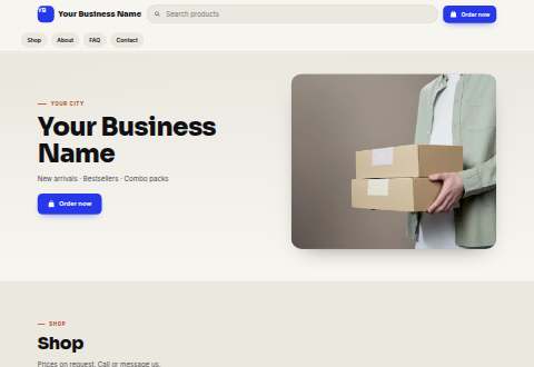 Shopping App design, Online store (shopping-app style) example