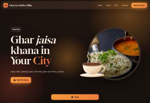 Tiffin & meal plans